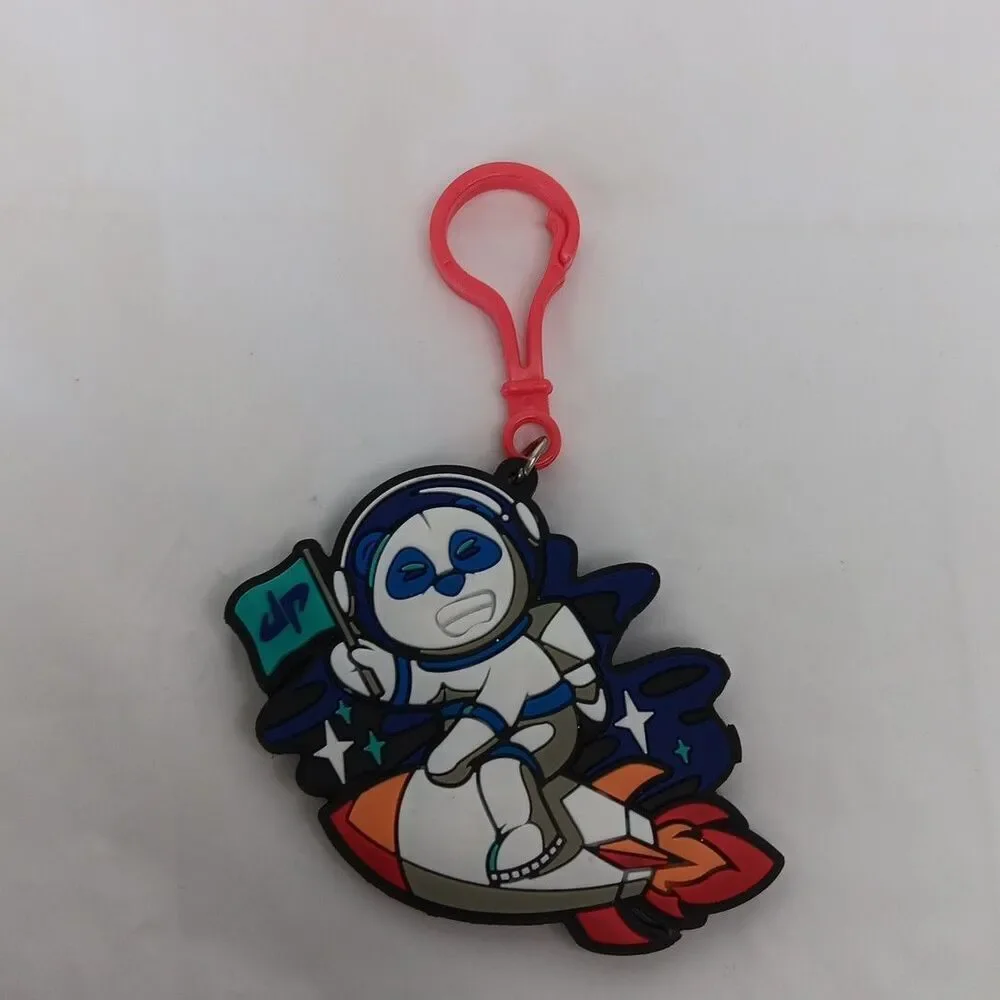 Dude Perfect Keychain Charm Lot Wheel Unfortunate Panda Golf Space Biking Logo